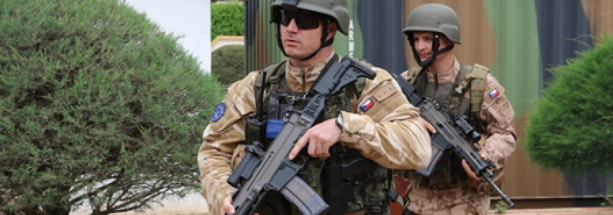 Vojáci devátého úkolového uskupení mise EUTM