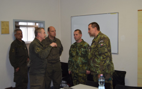 Řídící cvičení plukovník Lipka rakouského velitele podrobně seznamoval s konceptem cvičení