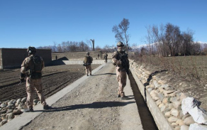 Afghánská políčka se zavlažovacím systémem